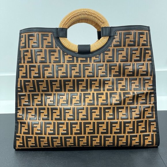 Fendi Runway Shopper Tote with Fendi Strap (JB1372) - Picture 2 of 14